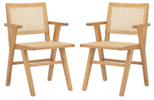 Load image into Gallery viewer, French cane arm chair in natural, Set of 2