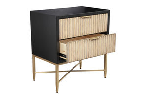 Two toned 2-drawer night stand