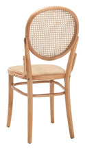 Load image into Gallery viewer, Cane woven round dining chair in natural, Set of 2