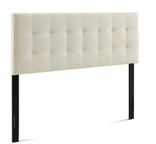 Load image into Gallery viewer, Ivory tufted queen headboard