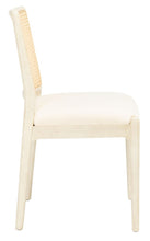 Load image into Gallery viewer, Cane weaving dining chair, white