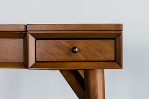 Mid-century modern acorn vanity