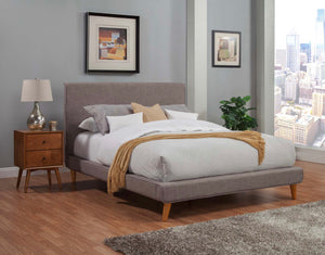 Britney Dark Gray Queen Platform bed