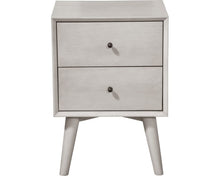 Load image into Gallery viewer, Mid-century modern washed gray nightstand