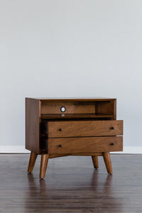 Mid-century modern acorn large night stand