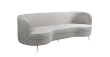 Cream Curved Sofa