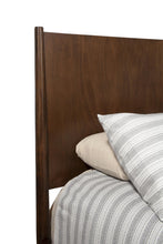 Load image into Gallery viewer, Mid-century modern walnut full size bed frame