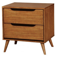 Load image into Gallery viewer, Walnut mid-century nightstand