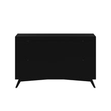 Load image into Gallery viewer, Mid-century modern black 7 drawer dresser