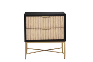 Two toned 2-drawer night stand