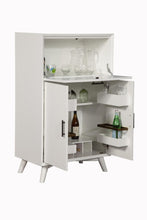 Load image into Gallery viewer, Mid-century modern white large bar cabinet