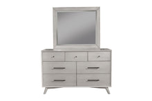 Load image into Gallery viewer, Mid-century modern washed gray 7 drawer dresser