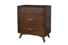 Load image into Gallery viewer, Mid-century modern walnut 3 drawer chest