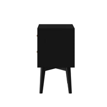 Load image into Gallery viewer, Mid-century modern black nightstand