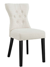 Load image into Gallery viewer, Silhouette cream dining chair