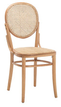 Load image into Gallery viewer, Cane woven round dining chair in natural, Set of 2