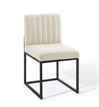 Load image into Gallery viewer, Vertical channel dining chair, beige