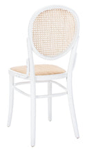 Load image into Gallery viewer, Cane woven round dining chair in white natural, Set of 2