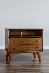 Mid-century modern acorn large night stand