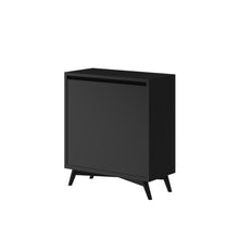 Load image into Gallery viewer, Mid-century modern black 4 drawer chest