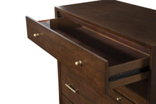 Load image into Gallery viewer, Mid-century modern walnut 4 drawer chest