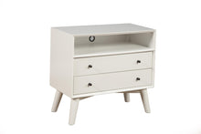 Load image into Gallery viewer, Mid-century modern white large night stand