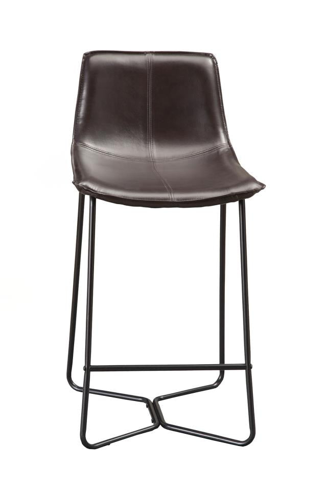 Bonded leather counter stool