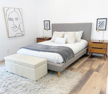 Load image into Gallery viewer, Britney Dark Gray Queen Platform bed