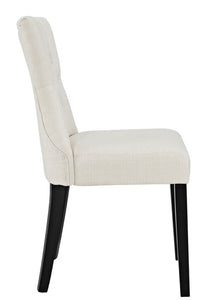 Silhouette cream dining chair