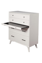 Load image into Gallery viewer, Mid-century modern white 4 drawer chest