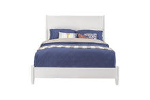 Load image into Gallery viewer, Mid-century modern white California king bed frame