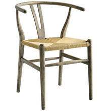 Load image into Gallery viewer, Mid-century Modern Wishbone Gray dining chair