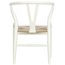 Load image into Gallery viewer, Mid-century Modern Wishbone white dining chair